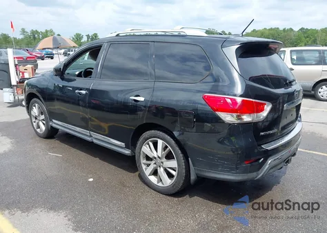 2014 Nissan Pathfinder Platinum из США, поврежденный, VIN 5N1AR2MM7EC709609